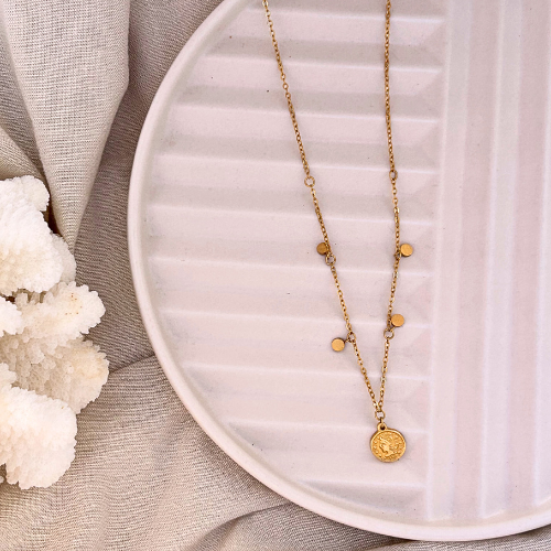 Sarah golden Coin Necklace