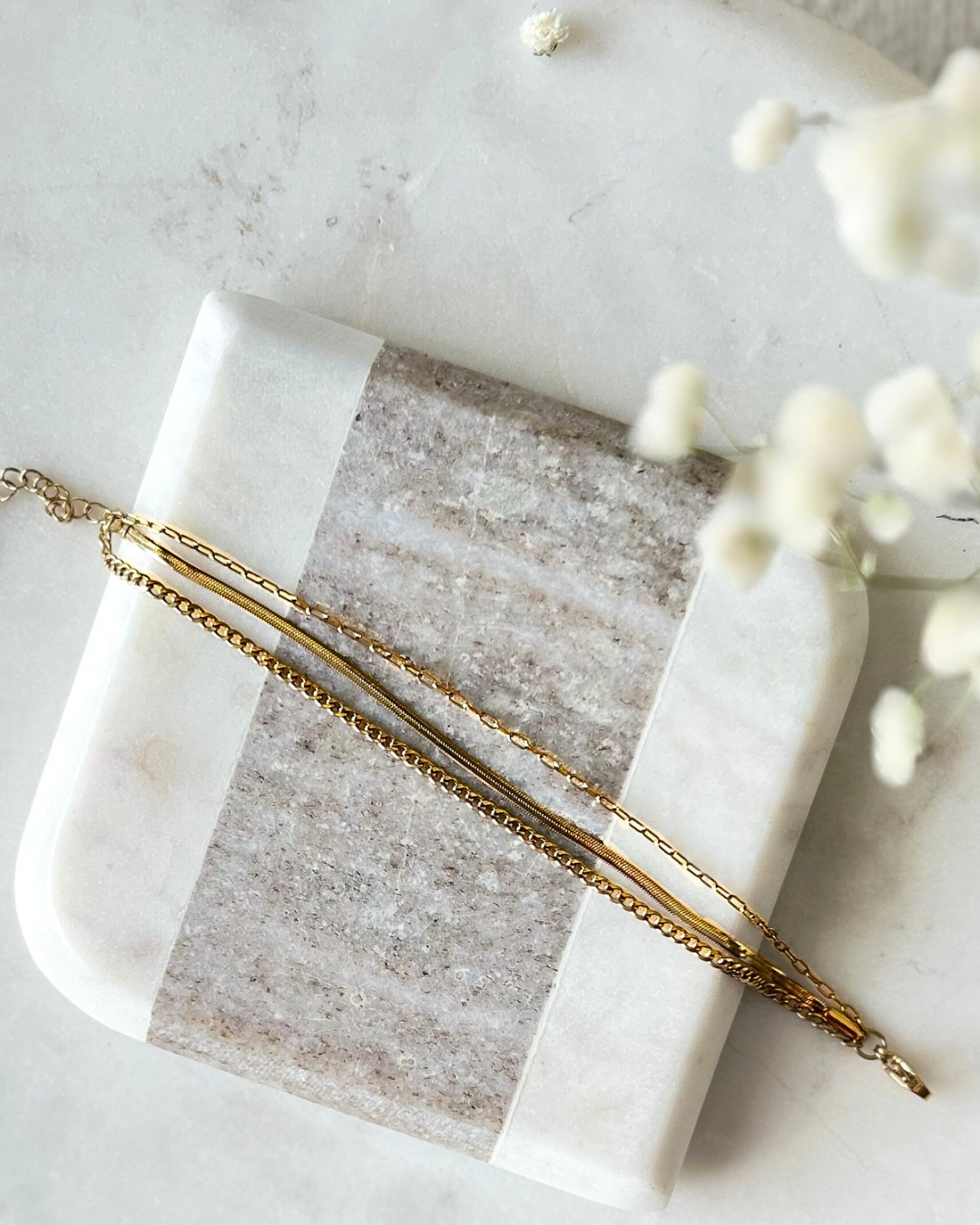 Laura Triple Chain Bracelet