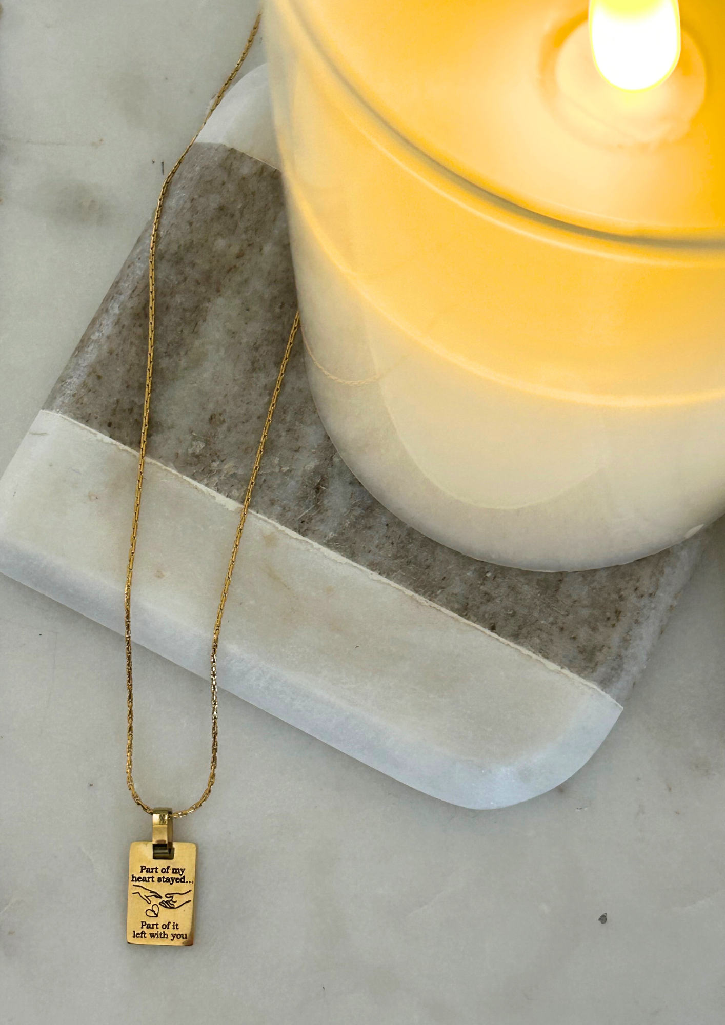 With Your Heart to the Sun Mental Health Awareness Necklace