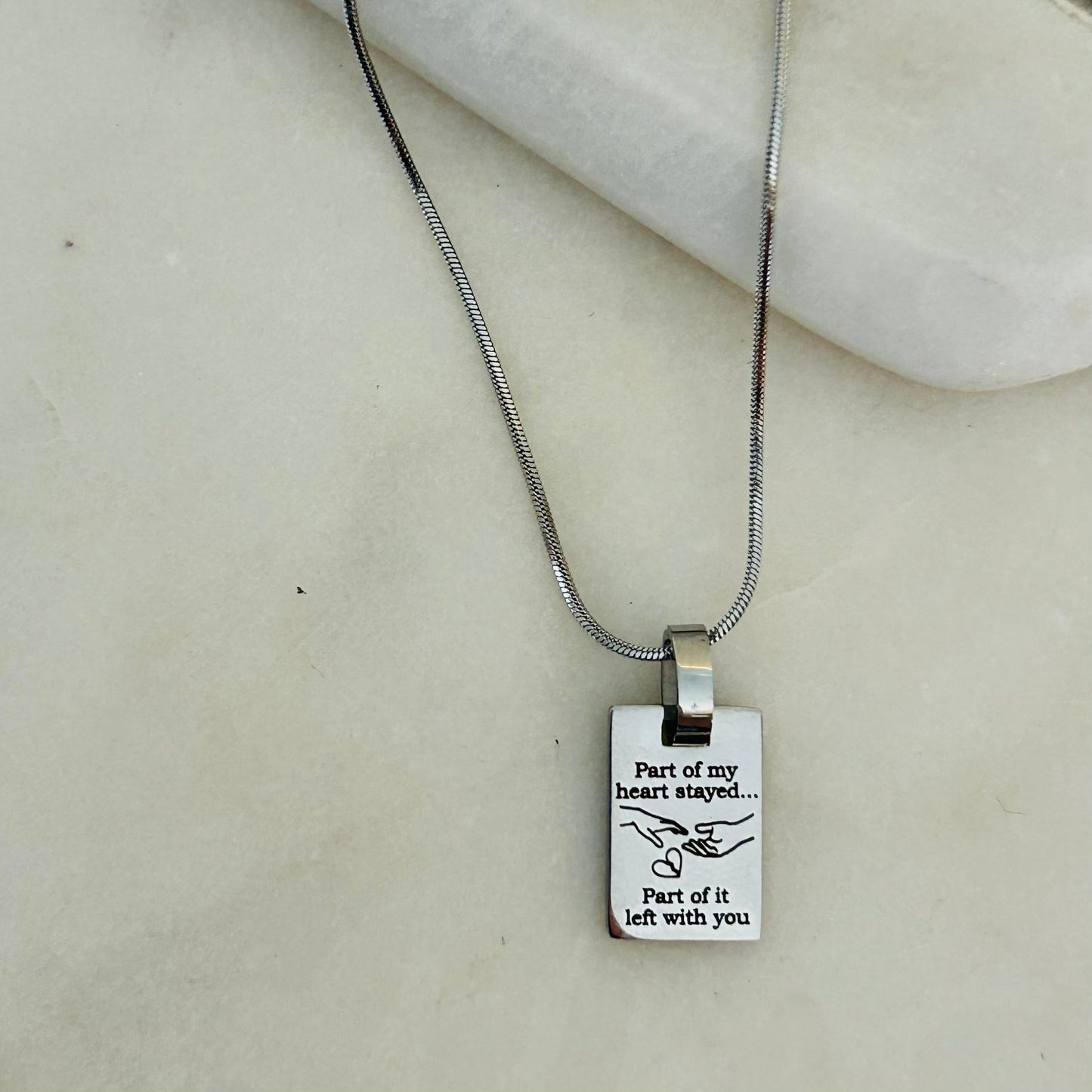 With Your Heart to the Sun Mental Health Awareness Necklace