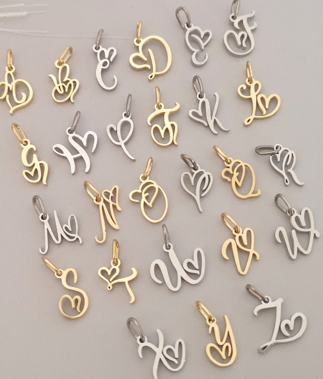 Spring Script Initial Necklace (Writing)