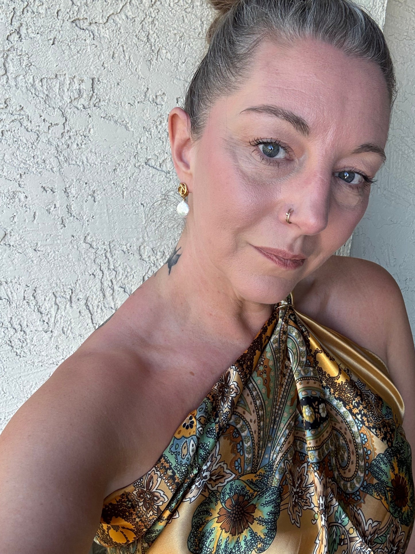 Blair Knot Pearl Earrings