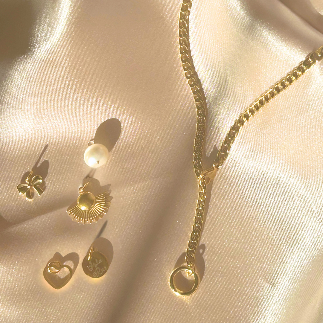 Mini hollow heart charm