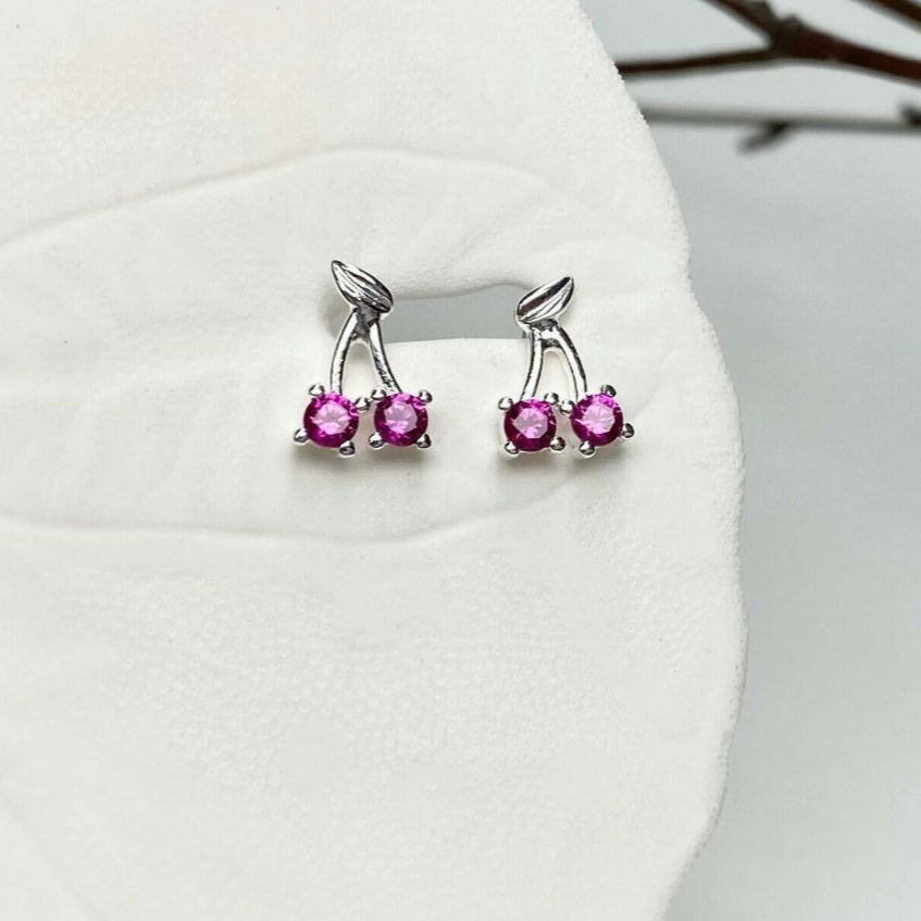 Calli Cherry studs