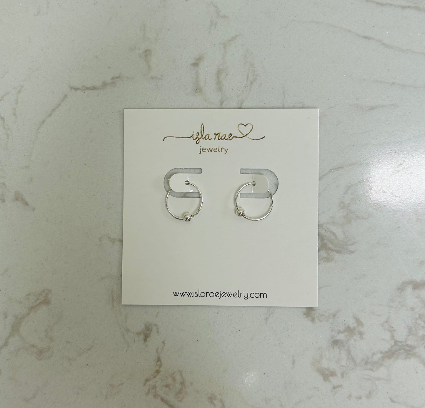Skye sleeper hoop (silver)