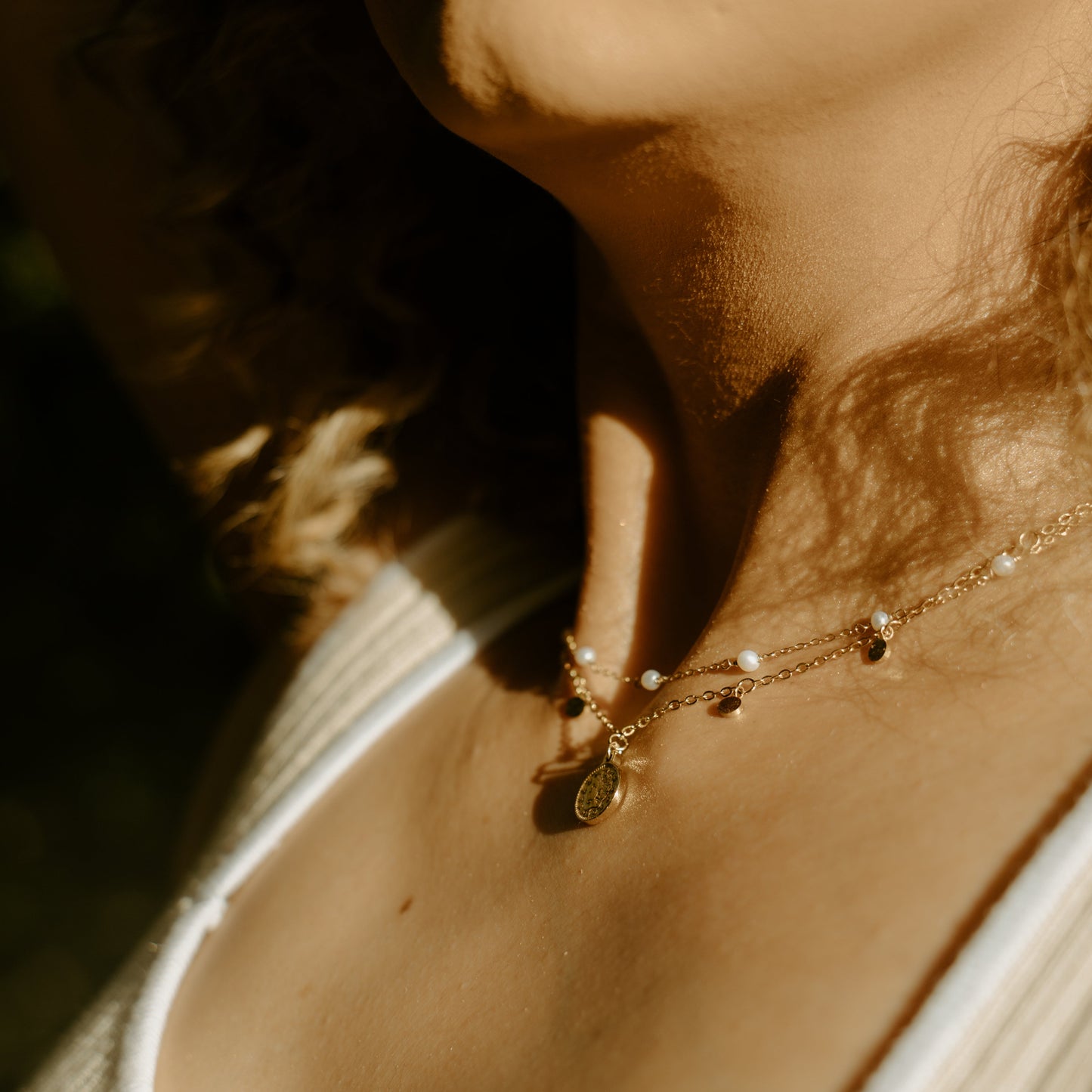 Sarah golden Coin Necklace