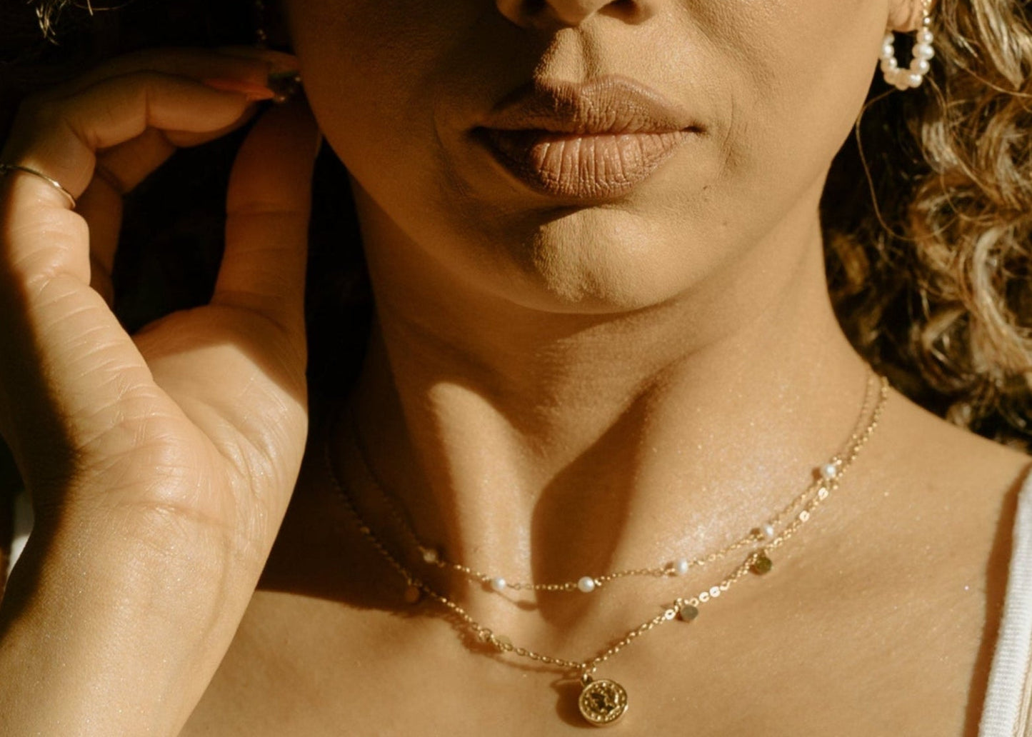 Sarah golden Coin Necklace