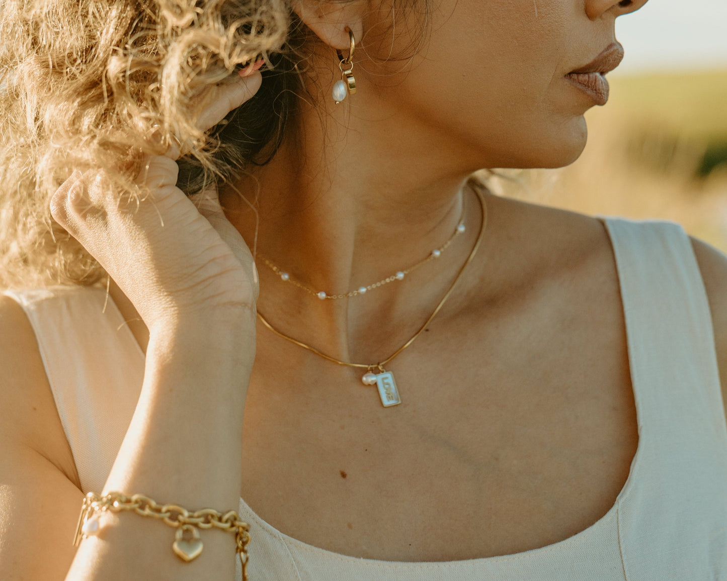 Tides of Her golden necklace