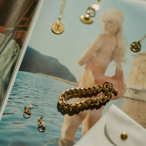 Hayley Heavy Curb Bracelet