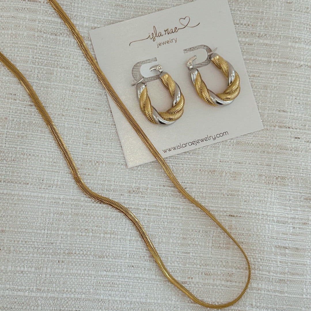 Hazel  Herringbone Necklace