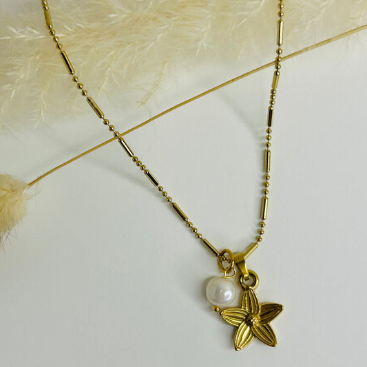 The Bloom Necklace- A golden reminder that healing and hope can bloom through any season.