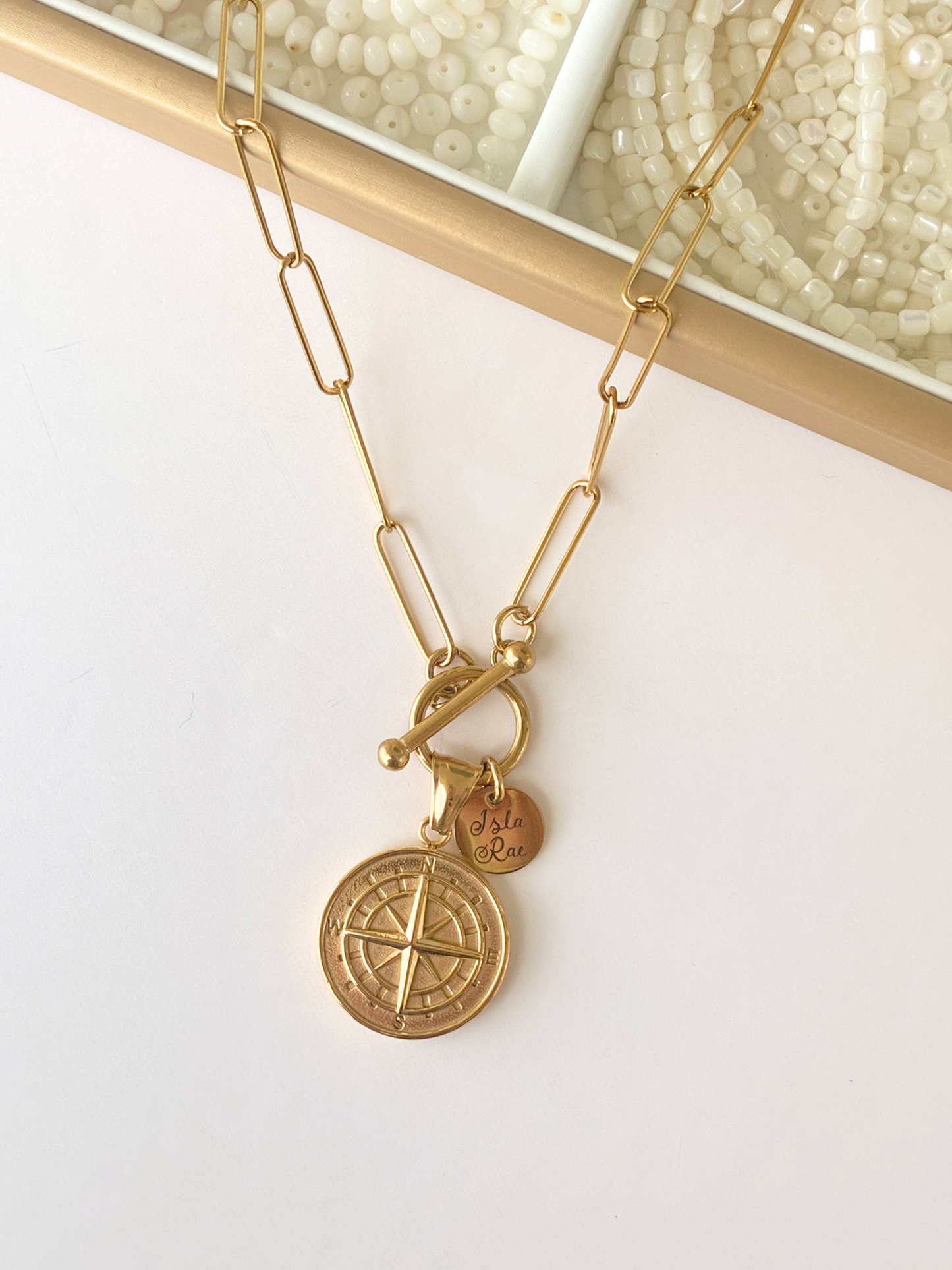 Carylee Compass Necklace