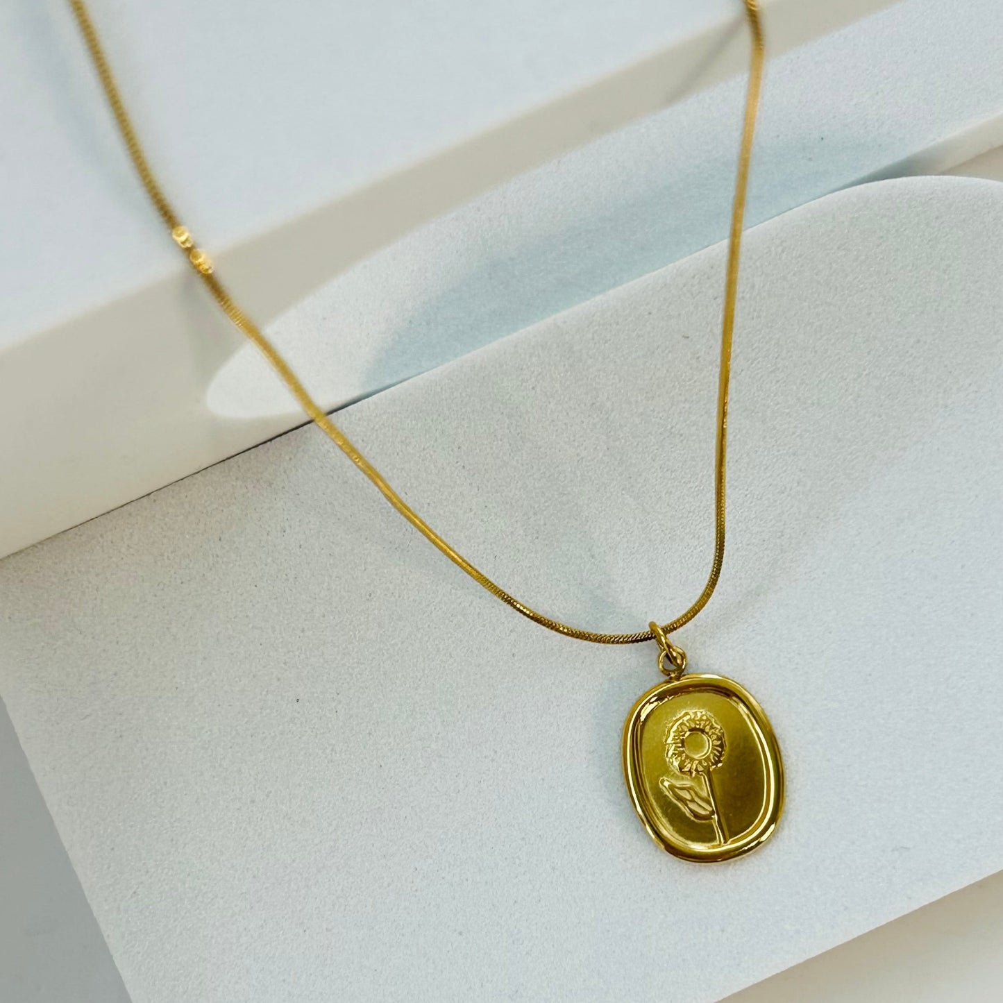 Golden Flower Necklace