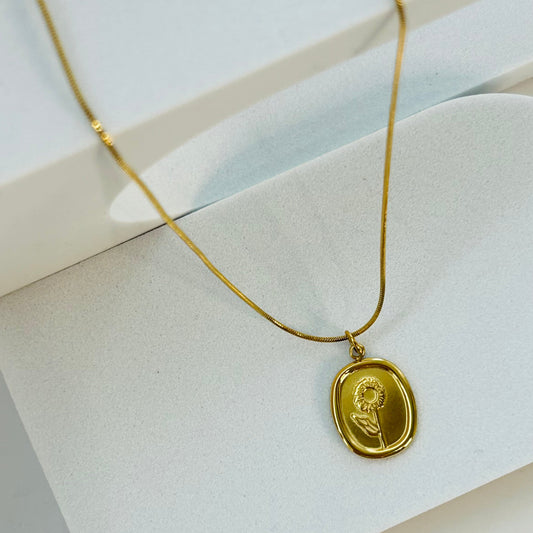 Golden Flower Necklace
