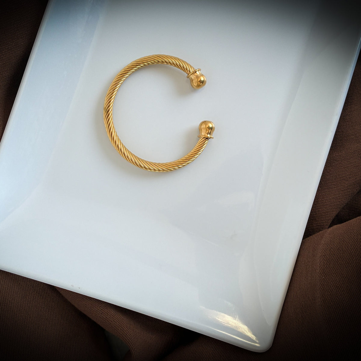 Gold cuff bracelet meaningful jewelry gift from Isla Rae Jewelry Canada