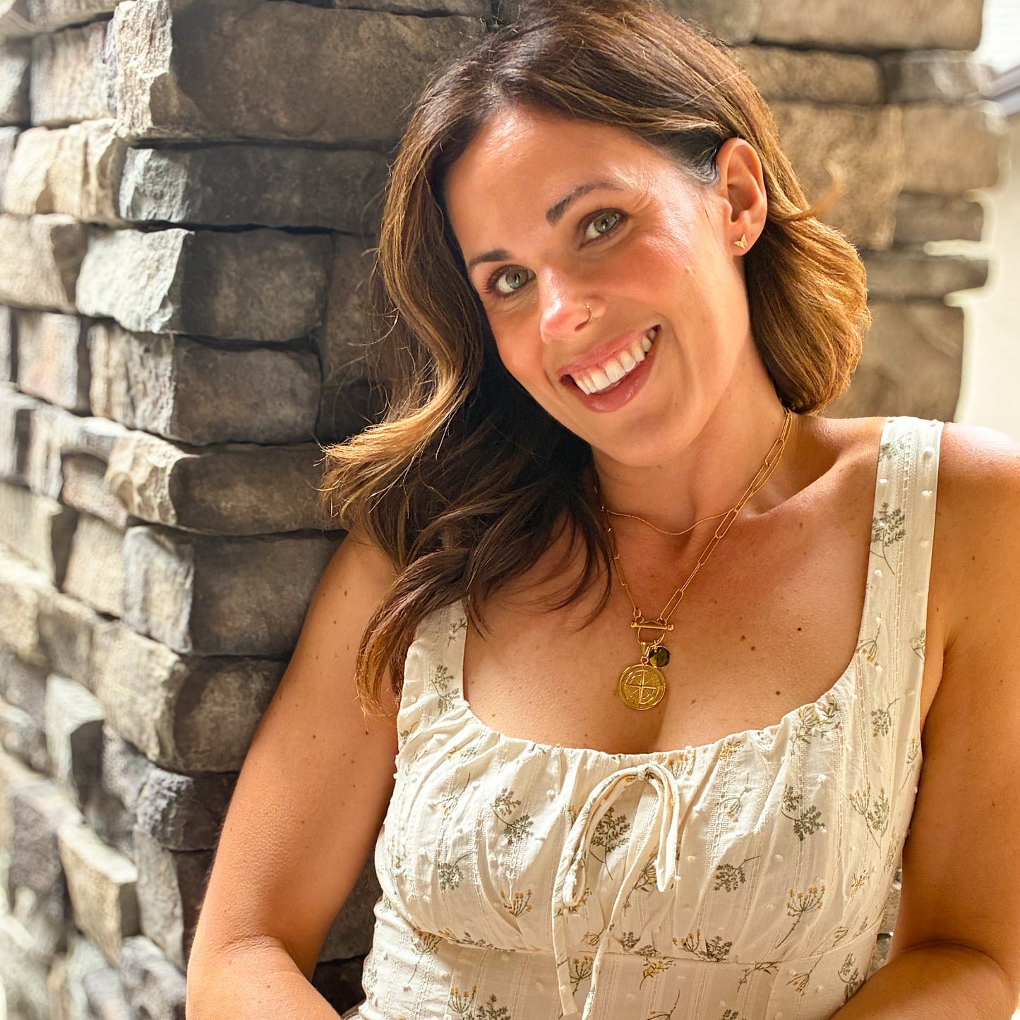Carylee Compass Necklace