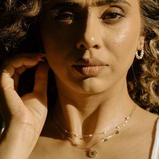 Sarah golden Coin Necklace