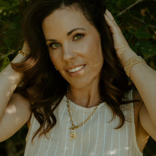 Kirstyn's Golden Shell Necklace