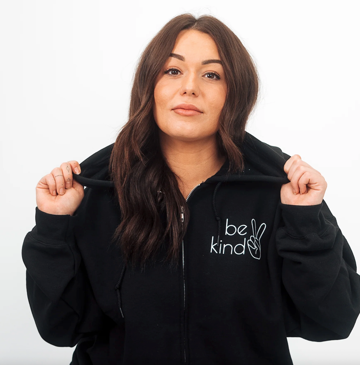 Be Kind Zip Up - by Haymad & Co