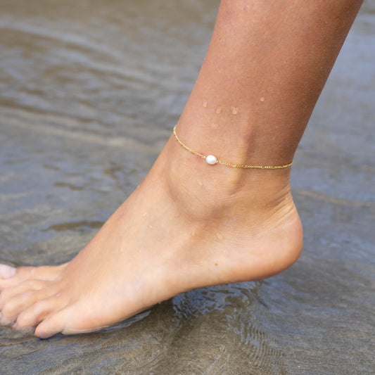 Luna pearl anklet